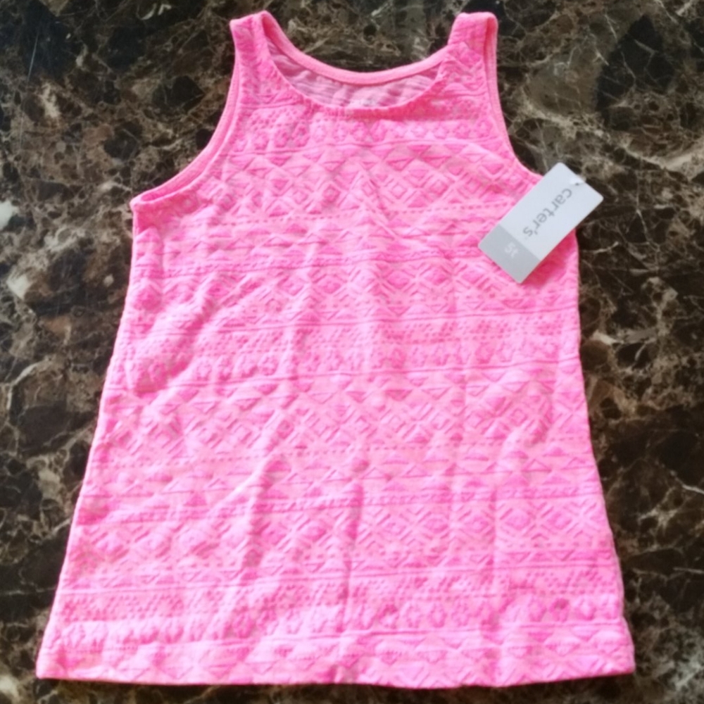 CARTER'S Tank Top 5T Girls Pink